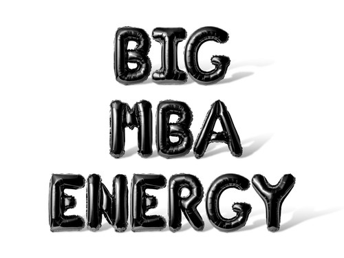 Big mba energy letter - letter, balloon