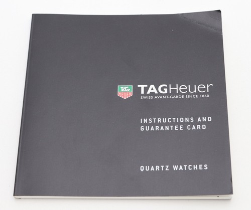 Tag heuer instruction manual - tag,
