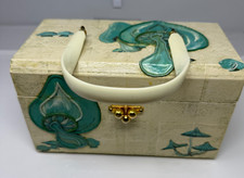 Vintage Decoupage Wooden Purse