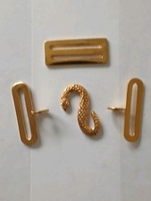 5 Snake serpent Belt Buckles (34mm belt size) With Adjuster Gold Tone Metal