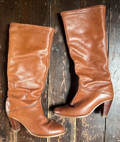 Vtg 70s leather frye - 70s,