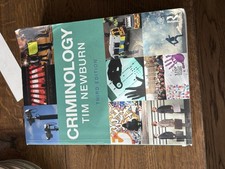 Criminology by Tim Newburn Book (Third edition)