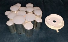 Ikea 502.480.65 Sodersvik Ceiling Light Chrome plastic with white 'bubbles' used