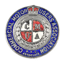 Vintage Commercial Motor Users Association RAC Associate Enamel Brooch Badge