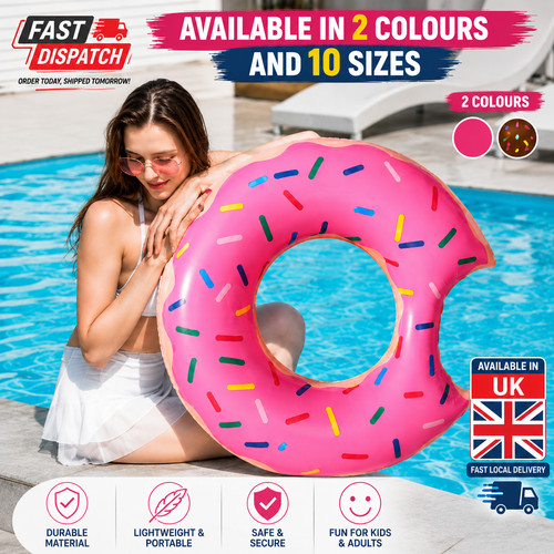 Inflatable donut swim ring - inflatable,