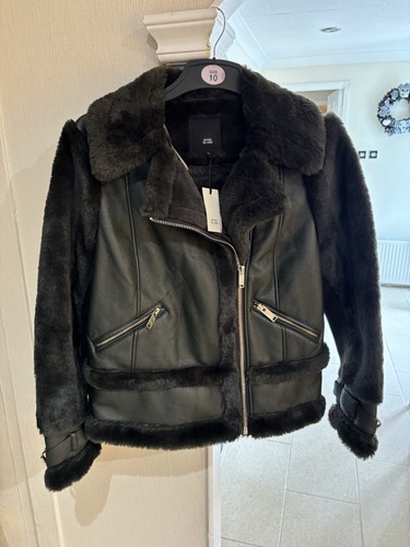 Dark green faux fur and - dark,