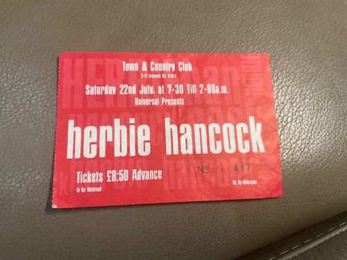 Herbie hancock concert ticket - hancock,
