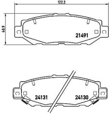 BREMBO P 83 038 Brake Pad Set, disc brake for LEXUS,TOYOTA