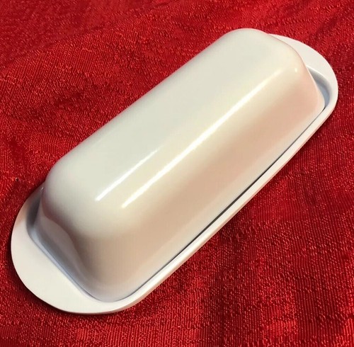 White melamine butter dish - butter, for