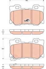 REAR BRAKE PAD SET DISC BRAKE