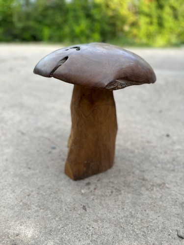 Mushroom large wooden - mushroom,