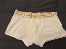 Mens Versace Trunk Greca White