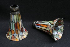 Vintage Pair Murano Stained