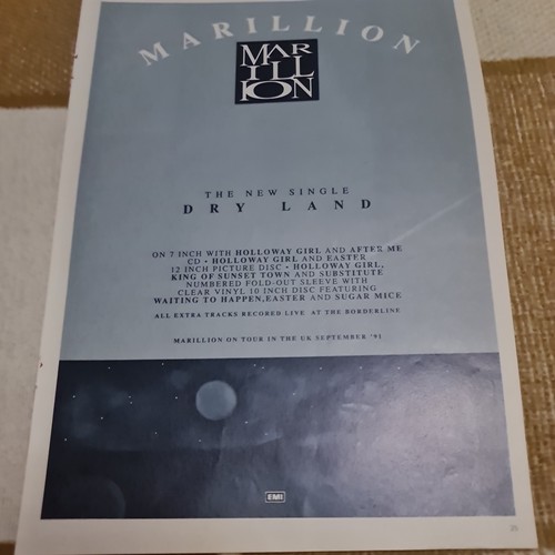 Vintage marillion dry land - vintage,