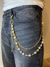 Double Pearl & Cross Gold