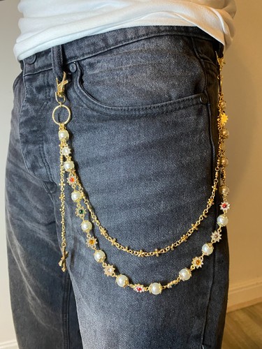 Double pearl cross - double,