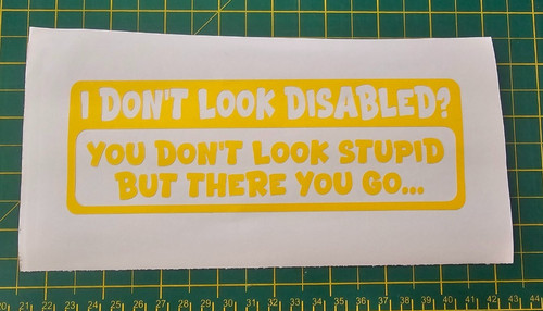 Dont look disabled funny - i,
