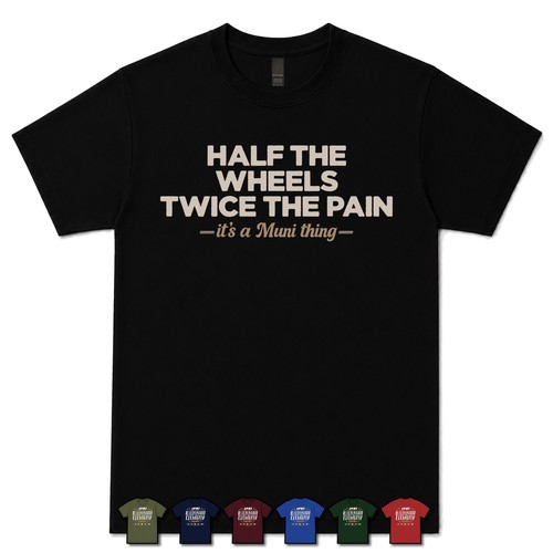 Half the wheels - half, wheels,