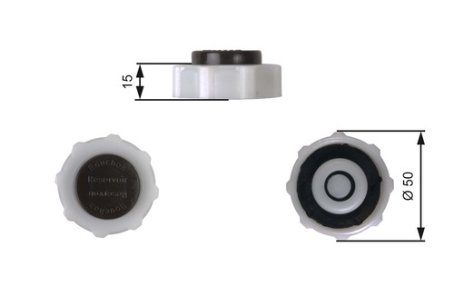 Gates rc222 cap coolant - cap,,