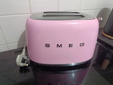 SMEG Retro 50's Style 2 Slice Toaster - Pink (TSF01PKUK)