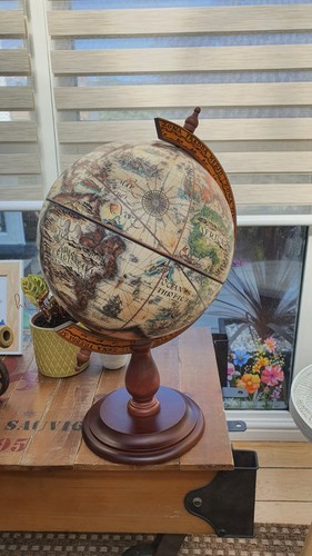 Large vintage globe table - vintage, top