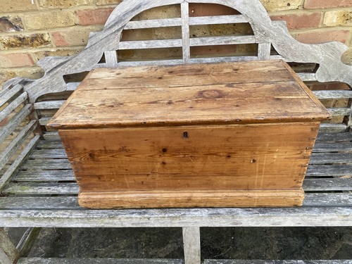 Old antique pine chest - antique,