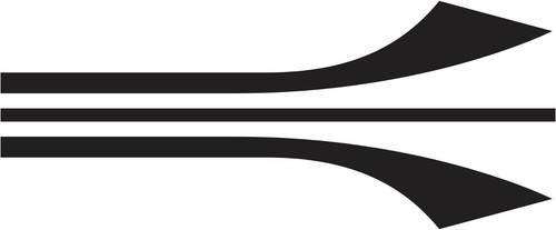 Bonnet racing stripes graphics - stripes,