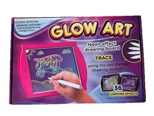 Pink Glow Art Kids Doodle