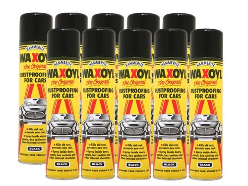 Hammerite waxoyl black x10 - waxoyl,