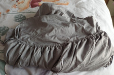 Grey Single Fitted Sheet  -  90 x 190 cm