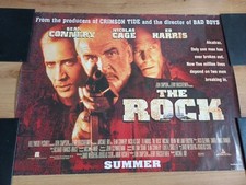 THE ROCK Original British Quad Cinema Poster 30x40" SEAN CONNERY - CAGE Vintage 