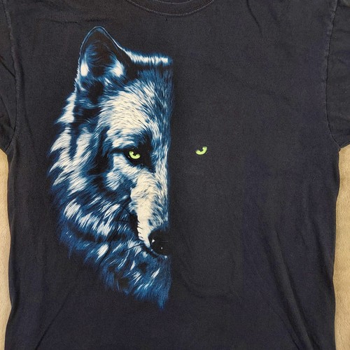 Vintage y2k wolf tee - vintage,