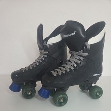 Ventro Pro Turbo Quad Roller Skates- UK Size 6 EU 40- Black- Adult Size