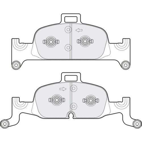 Brake pads set - brake, audi