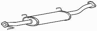 Excl3039 exhaust middle box - exhaust,