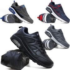 Mens Air Shock Absorbing Trainers Casual Running Walking Jogging Gym Shoes Size