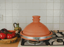 Moroccan Handmade Clay Cooking Tagine - Terracotta Tagine - Tajine Serve 4-6
