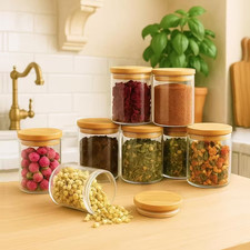 12 PCS Glass Spice Jars Spices