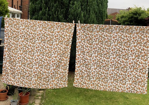 60s 70s vintage retro curtains