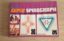 VINTAGE SUPER SPIROGRAPH BY DENYS FISHER 1971. COMPLETE, EXCEPT FOR 1 PEN. 