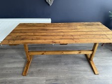Pine Door Trestle Table
