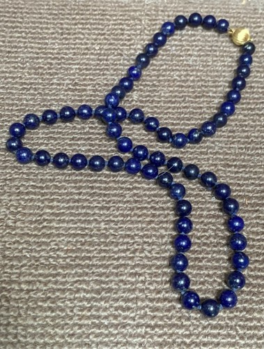 Vintage lapis lazuli long - lapis,