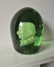 Large Victorian Glass Dump With Sulphide Of Gladstone