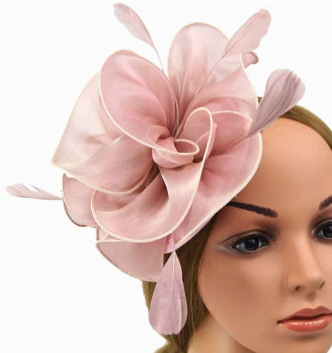Pink fascinator headband - pink,