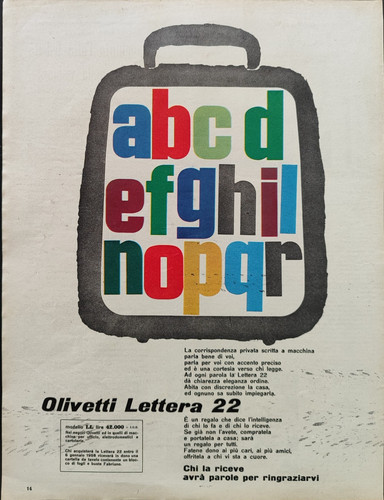 Olivetti lettera 1959 - olivetti,