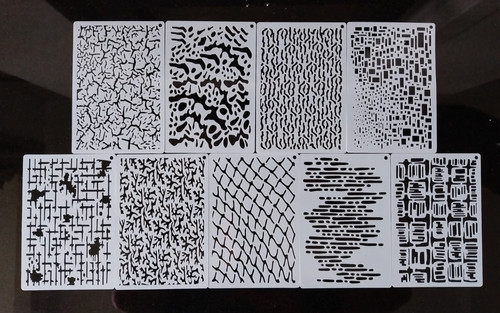Abstract stencil 11cm 16cm - abstract,