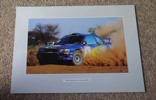 Subaru Impreza WRC Poster Richard Burns 2000 World Rally Car Print