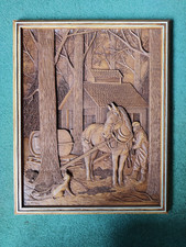 Bas-relief Wood Carving