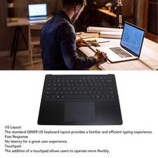Black Laptop Palmrest Keyboard