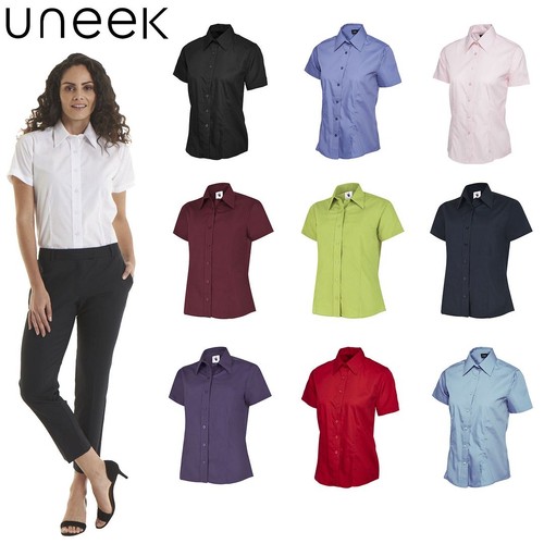 Uneek ladies poplin shirt - ladies,